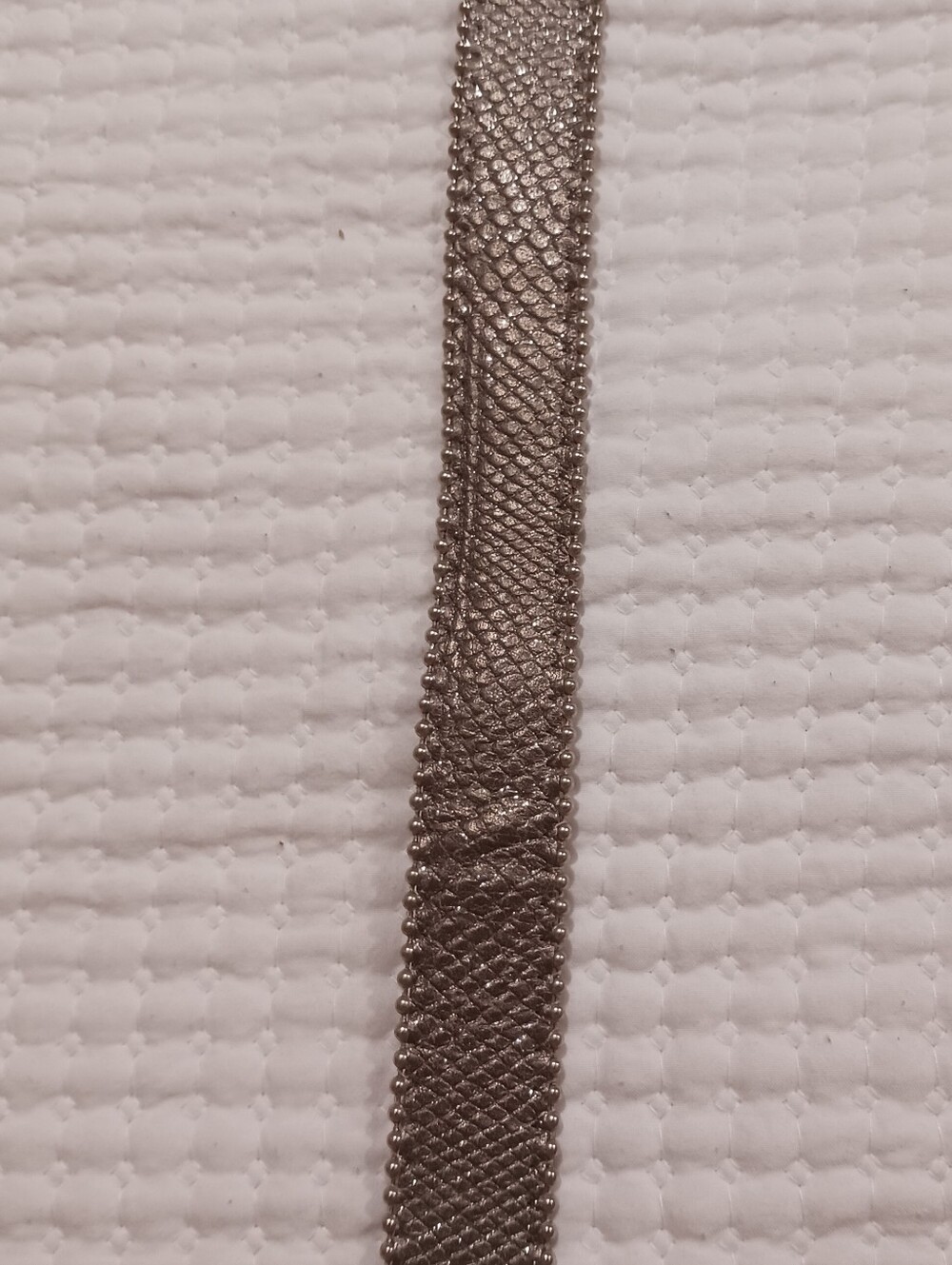 BB Simon Embossed Leather Ball Chain Belt - Picture 6 of 15